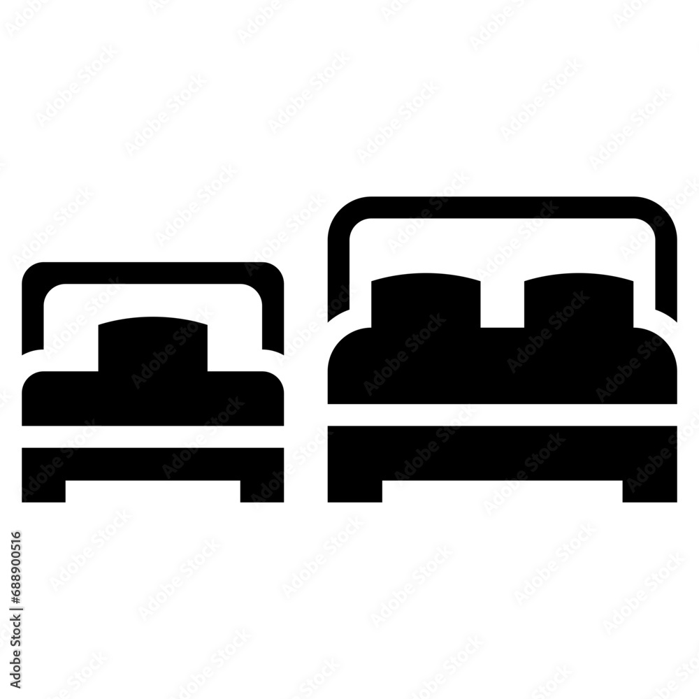 bed room hotel service solid glyph bed room hotel service solid glyph