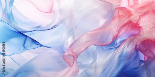 Abstract of vibrant summer captured within a translucent ice formation background.