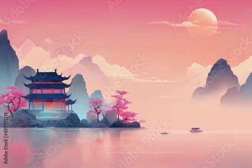 Chinese Classical Style Illustration