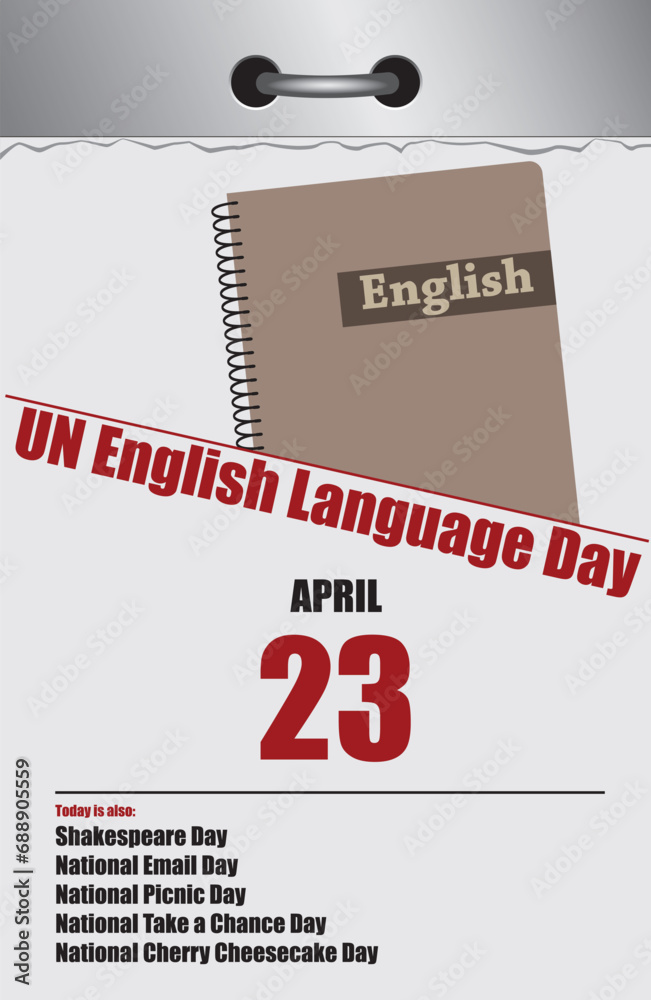 Fototapeta premium UN English Language Day