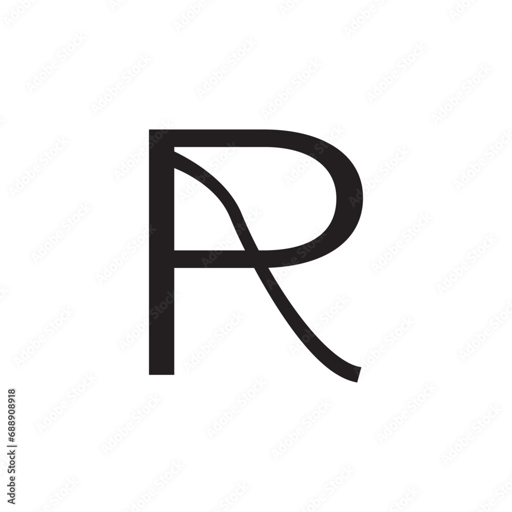 AR logo monogram logo design simple.