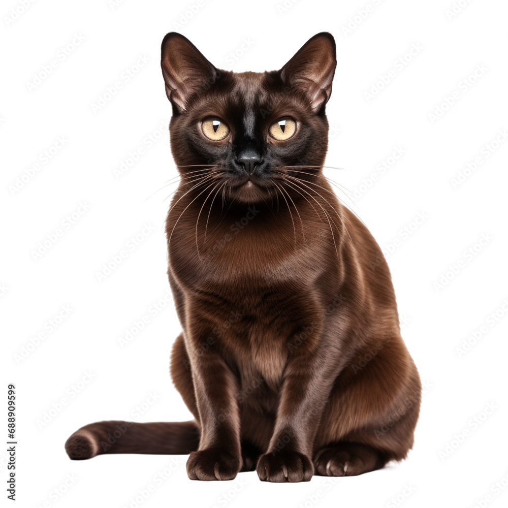 black brown white cat
