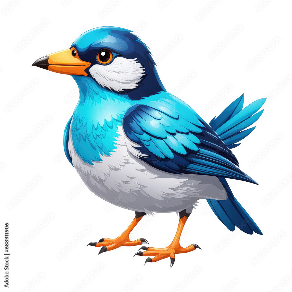 Obraz premium Beautiful bird with transparent background