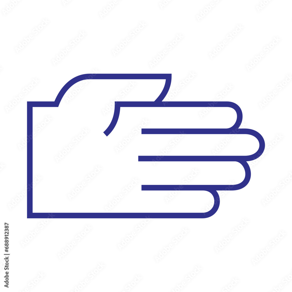 Make a Professional Hand congress symbol vector Make a Professional Hand congress symbol vector