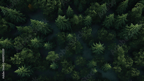trees in the forest background Generative, AI