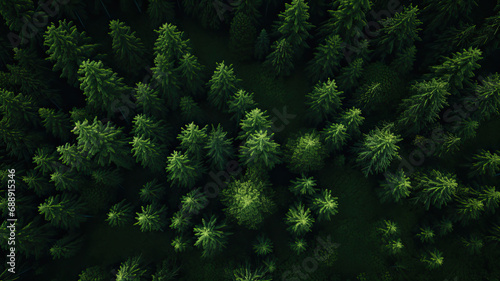 trees in the forest background Generative  AI