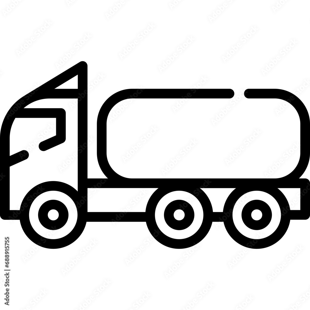 Oil tanker truck icon. Outline design. For presentation, graphic design, mobile application. Oil tanker truck icon. Outline design. For presentation, graphic design, mobile application.
