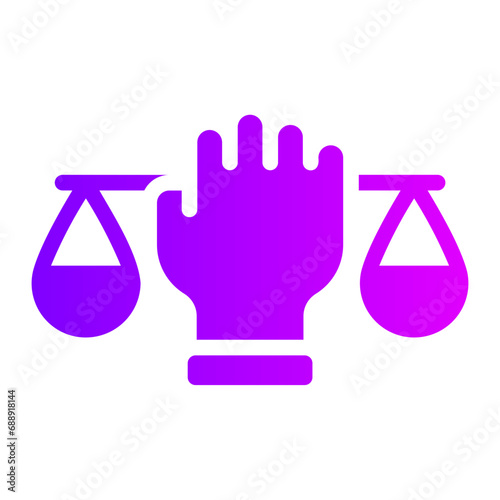 civil rights gradient icon
