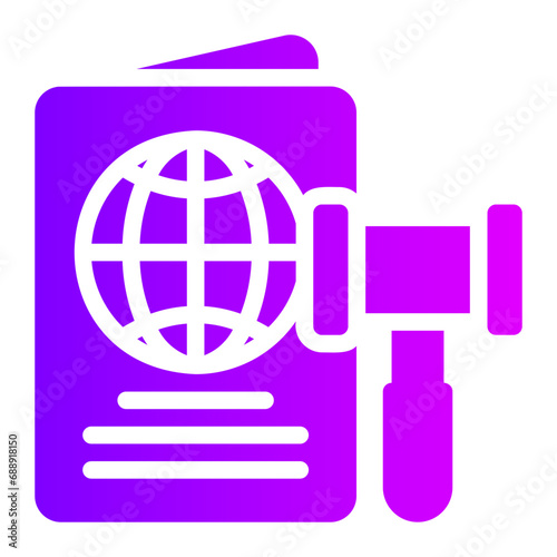 immigration gradient icon