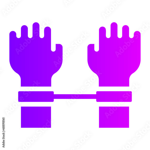 arrest gradient icon