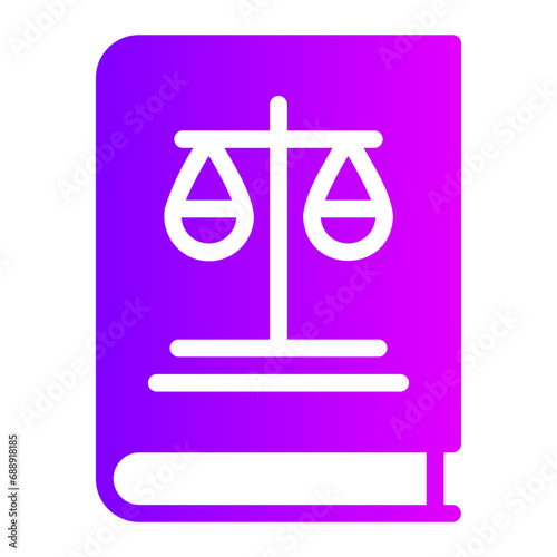 law book gradient icon