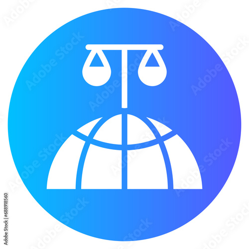 global laws gradient icon