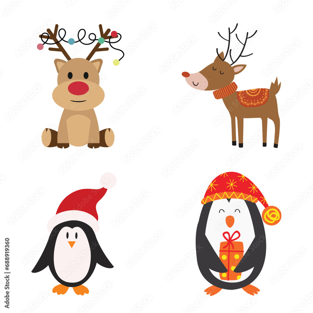 Cute Christmas Element Holiday decor Party Cute Christmas Element Holiday decor Party
