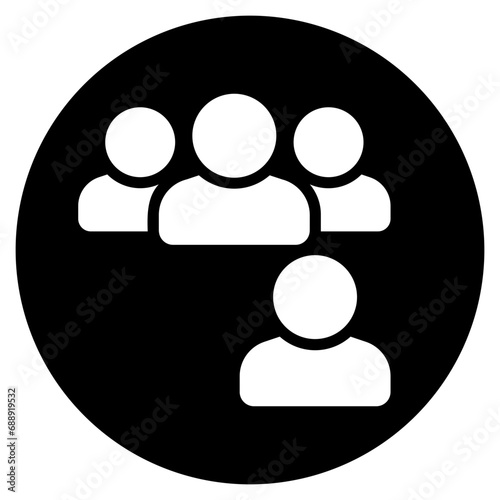 Social Exclusion glyph icon