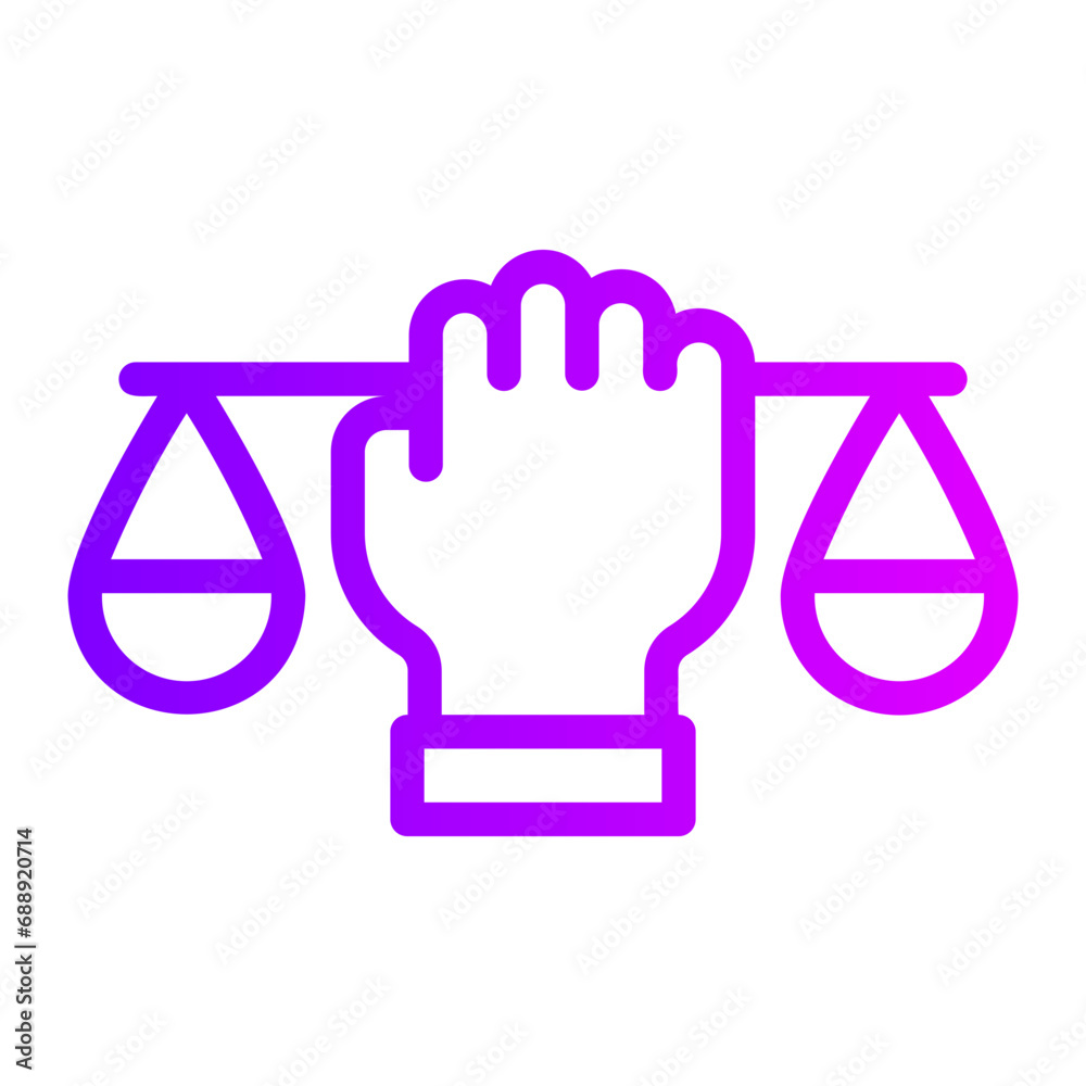 civil rights gradient icon civil rights gradient icon