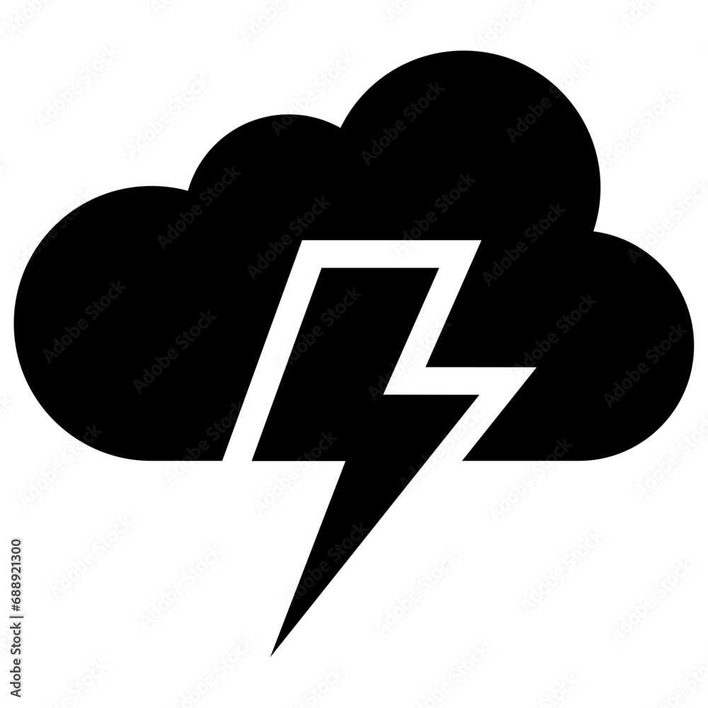 Lightning icon. Solid design. For presentation, graphic design, mobile application. Lightning icon. Solid design. For presentation, graphic design, mobile application.