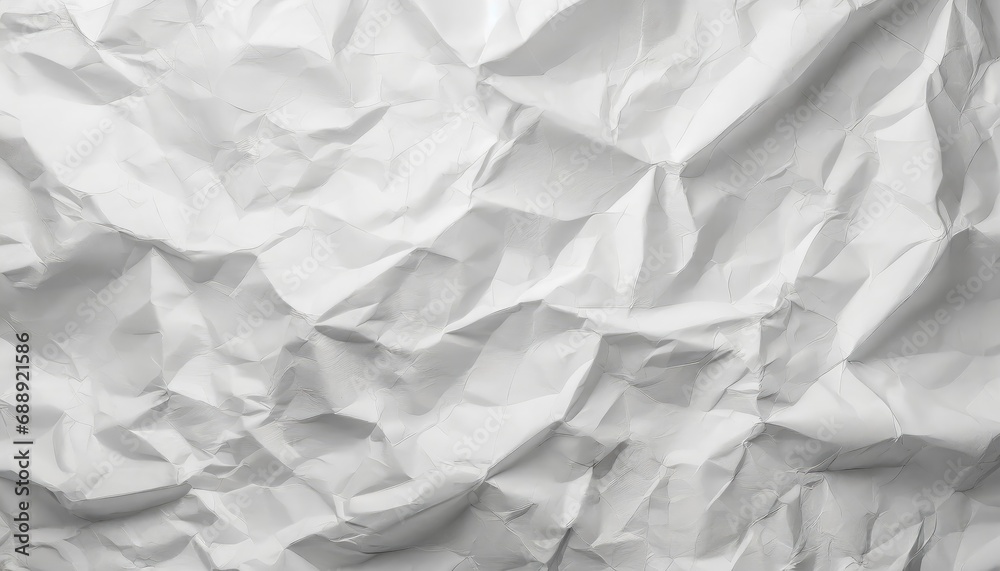 Obraz premium White crumpled paper texture background.