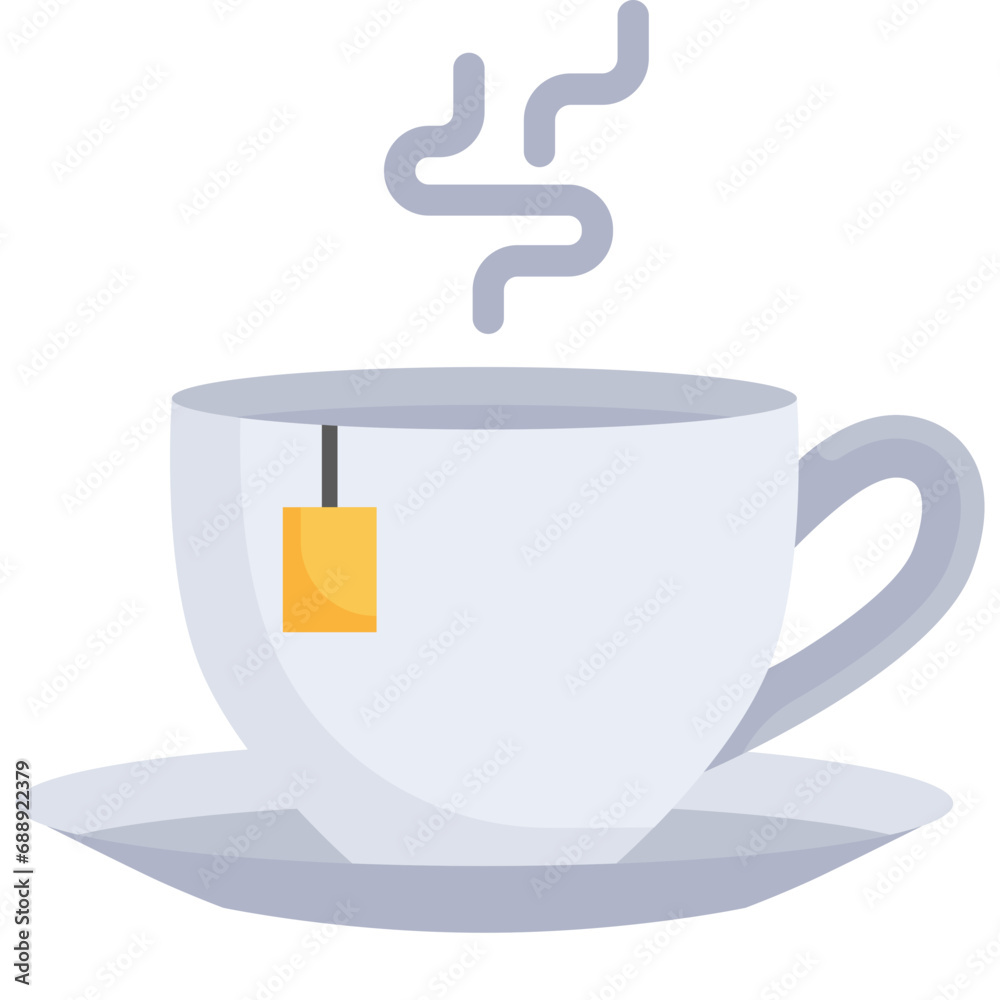 Tea icon. Flat design. For presentation, graphic design, mobile application. Tea icon. Flat design. For presentation, graphic design, mobile application.