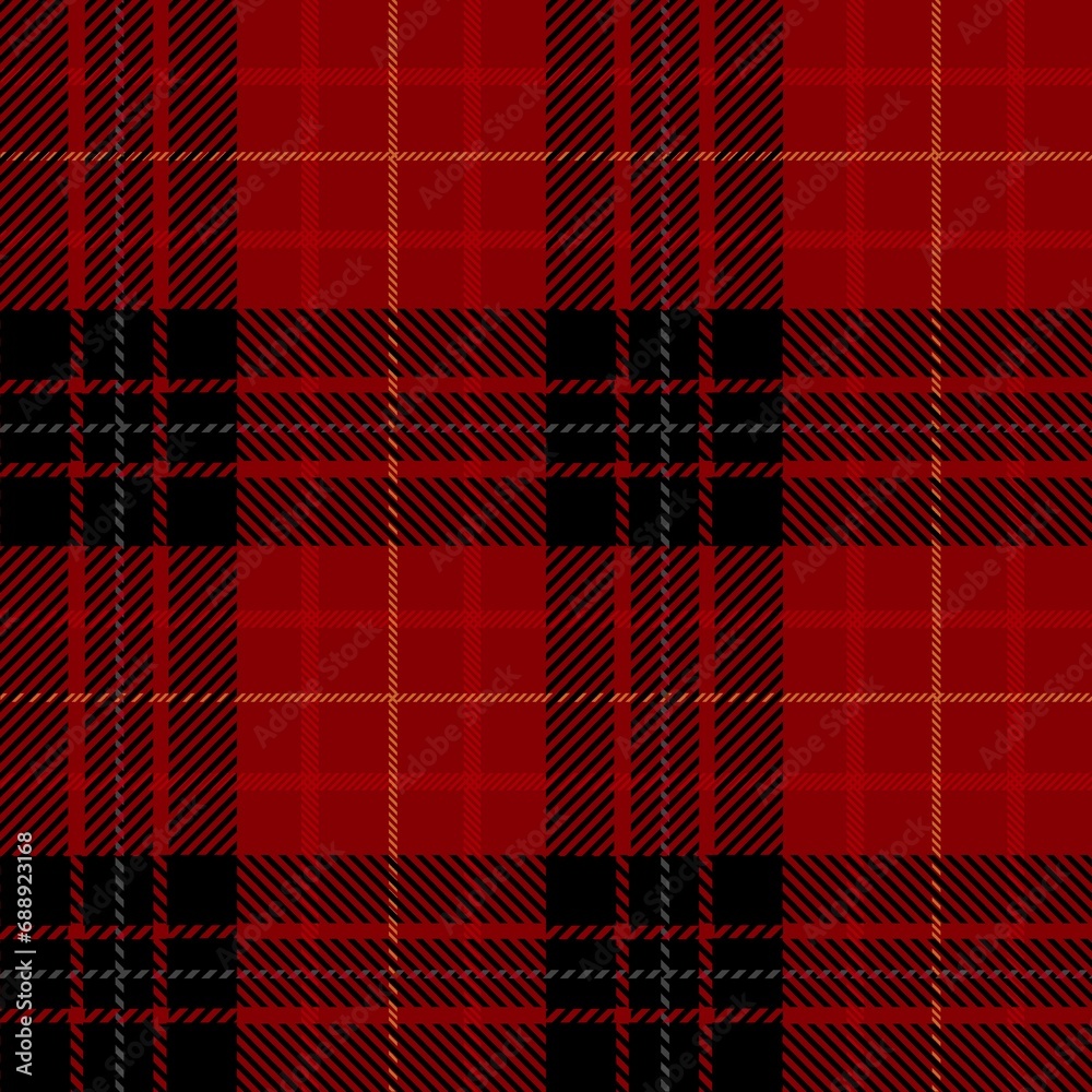 Tartan seamless pattern, red and black can be used in fashion decoration design. Bedding, curtains, tablecloths
Tartan seamless pattern, red and black can be used in fashion decoration design. Bedding, curtains, tablecloths