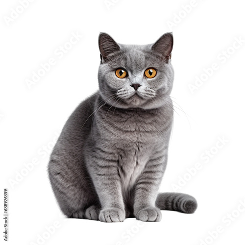 Png british cat isolated on white