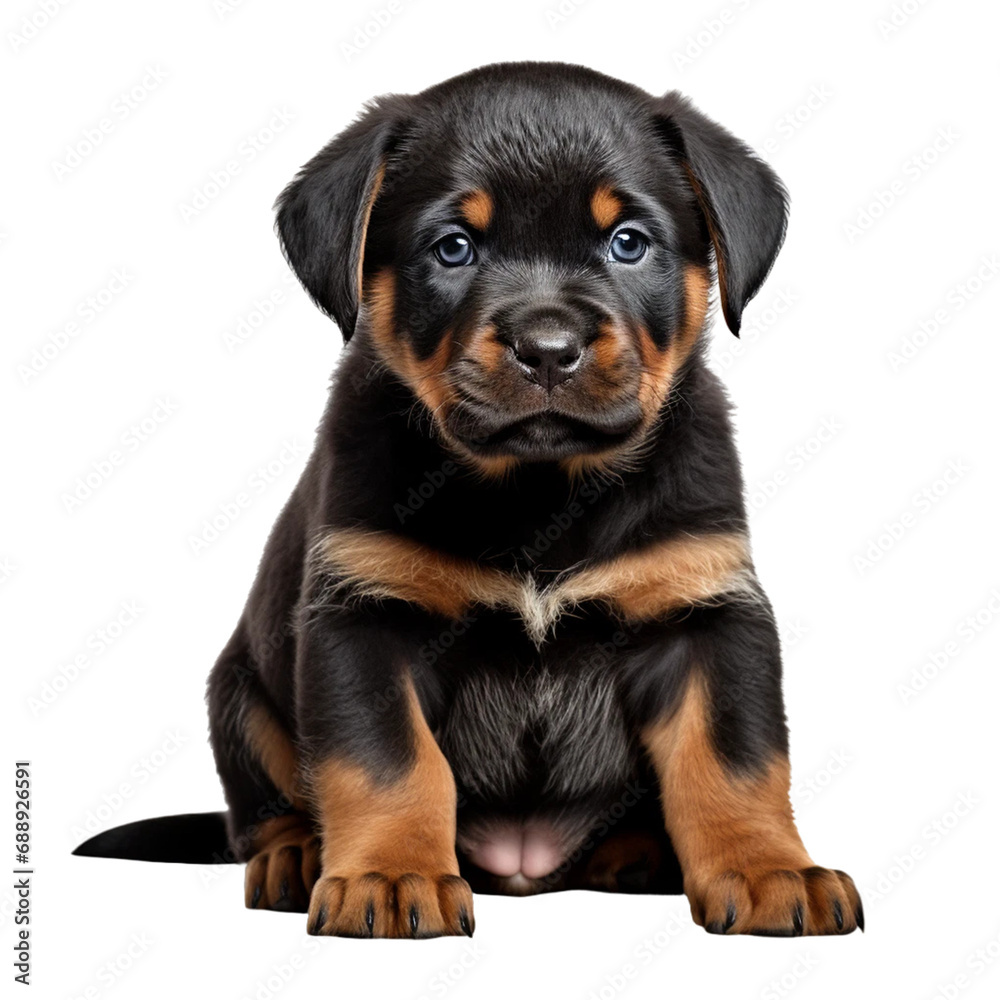 puppy isolated on white background
