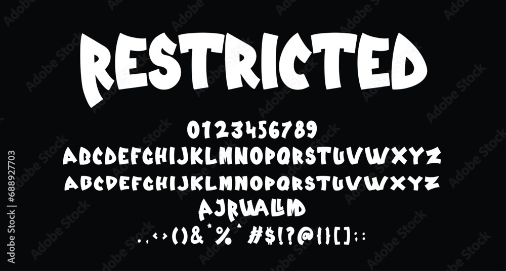Restricted Horror Display Halloween font Best Alphabet Alphabet Brush Script Logotype Font lettering handwritten Restricted Horror Display Halloween font Best Alphabet Alphabet Brush Script Logotype Font lettering handwritten