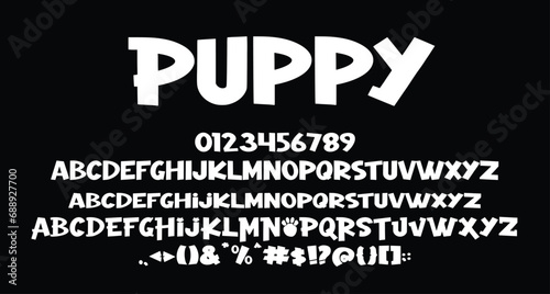 Puppy Playful Display font Best Alphabet Alphabet Brush Script Logotype Font lettering handwritten
