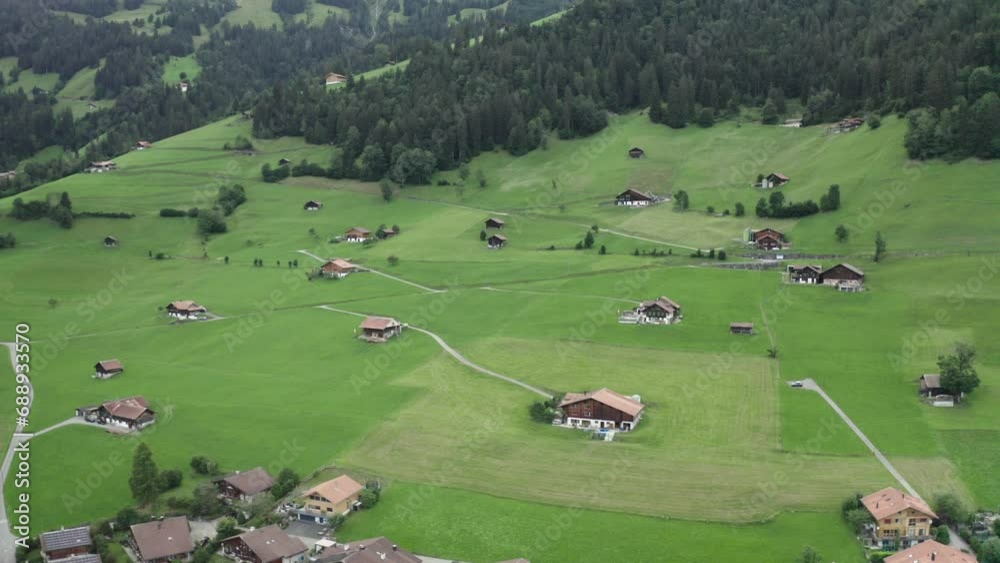 The drone camera is going to the front side where the houses are a few feet away on the heels The drone camera is going to the front side where the houses are a few feet away on the heels
