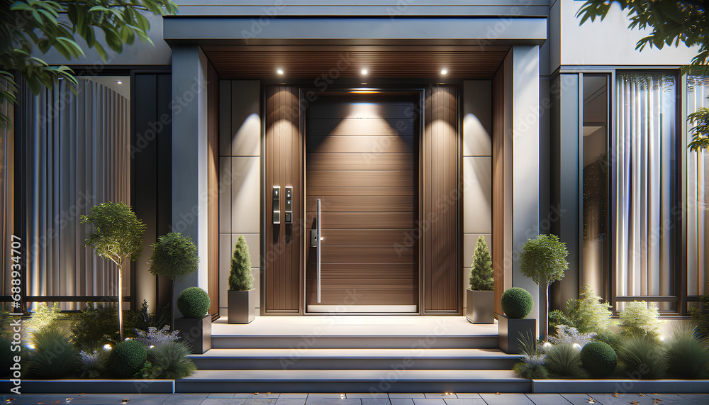 Obraz premium entrance to the modern building