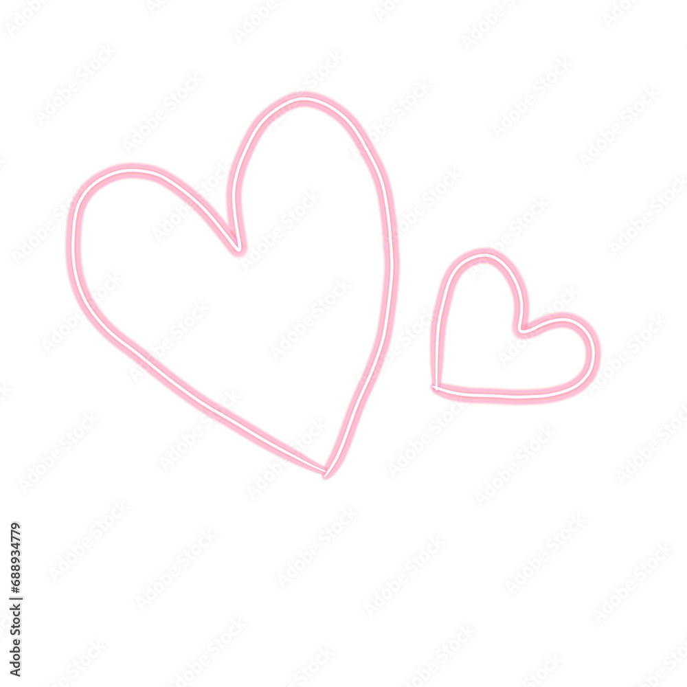 pink heart line Valentine's Day pink heart line Valentine's Day