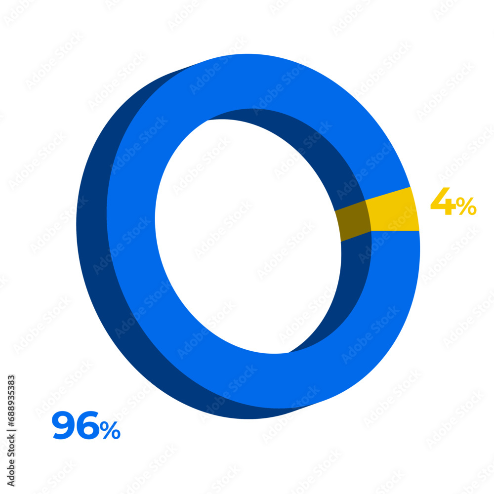 4 96 3d donut pie chart illustration eps vector 4 96 3d donut pie chart illustration eps vector