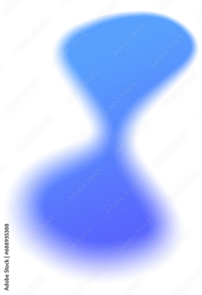 Blue Blur Gradient Blob Graphic Element
