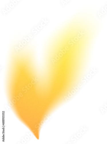 Yellow Blur Gradient Blob Graphic Element