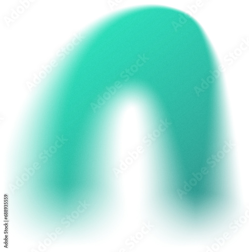 Green Blur Gradient Blob Graphic Element