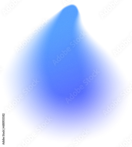 Blue Blur Gradient Blob Graphic Element
