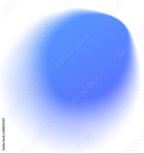 Blue Blur Gradient Blob Graphic Element
