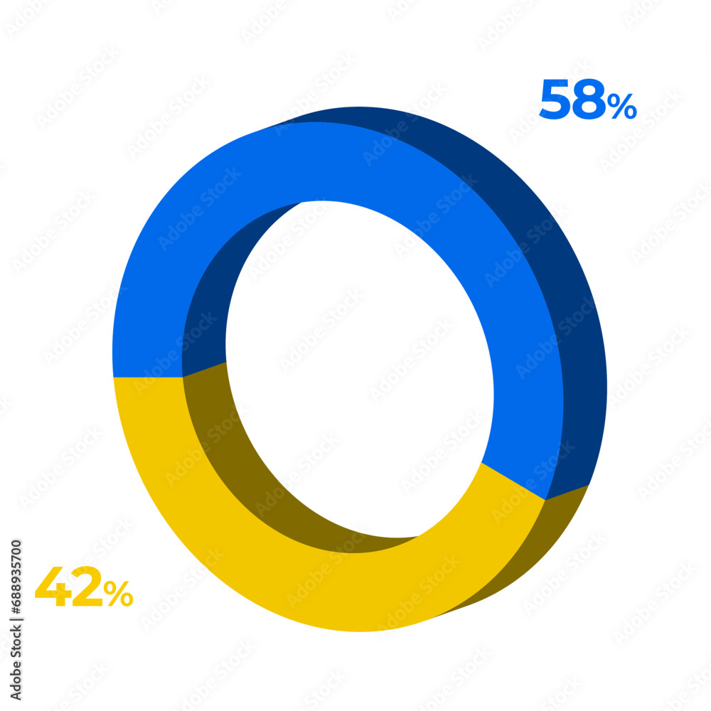 42 58 3d donut pie chart illustration eps vector 42 58 3d donut pie chart illustration eps vector
