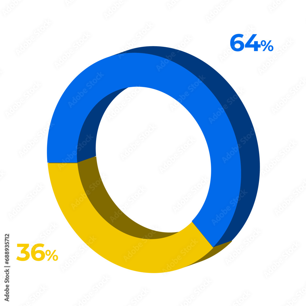 36 64 3d donut pie chart illustration eps vector 36 64 3d donut pie chart illustration eps vector