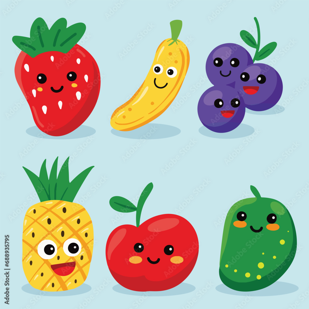 vector hand drawn fruit collection vector hand drawn fruit collection