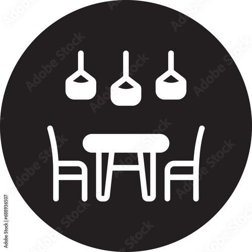 dinning room glyph icon