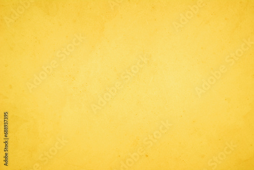 Yellow concrete stone texture for background in summer wallpaper. Cement and sand wall of tone vintage minimal. Concrete abstract wall of light yellow color, cement texture white blank for home decor. © Manitchaya