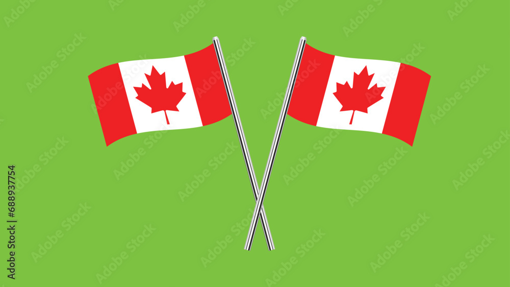 Flag of Canada, Canada cross flag design. Canada cross flag isolated on ...