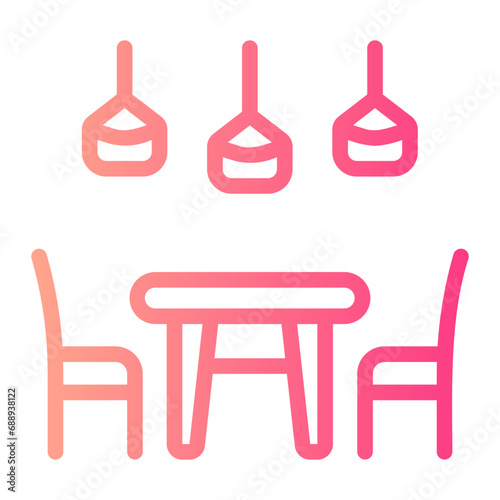 dinning room gradient icon