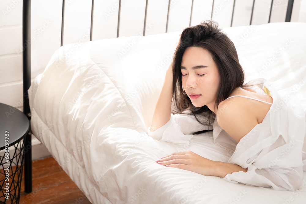 Sensual asian woman posing in sexy dress. Sexy beautiful woman lying in bed. Girl touching herself. Woman in white panties. Sexy asian girls pretty attractive in the bedroom. Sensual asian woman posing in sexy dress. Sexy beautiful woman lying in bed. Girl touching herself. Woman in white panties. Sexy asian girls pretty attractive in the bedroom.