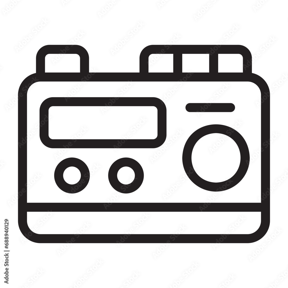 radio line icon radio line icon