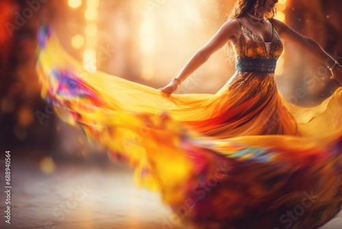 Belly dance concept background photo