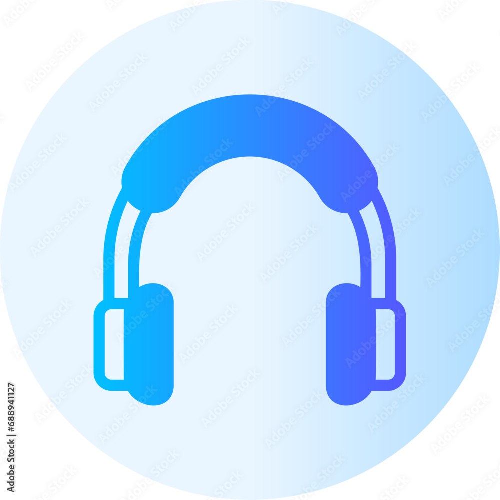 headphone gradient icon headphone gradient icon
