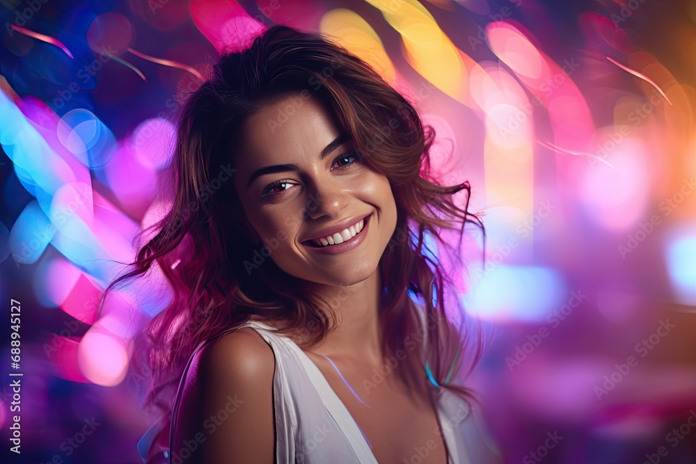 Woman dancing in nightclub Woman dancing in nightclub