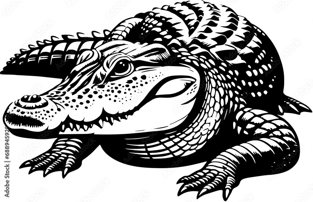Naklejka premium Orinoco Crocodile icon 1
