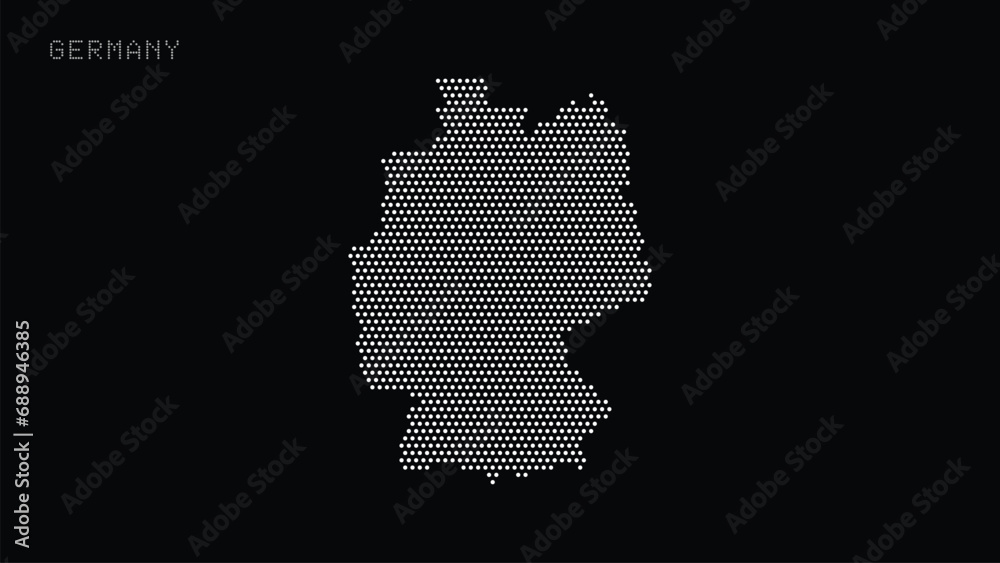 Germany Vector Dot Map